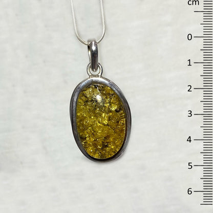 Oval Amber Pendant