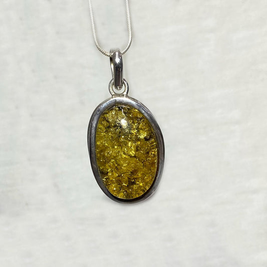 Oval Amber Pendant