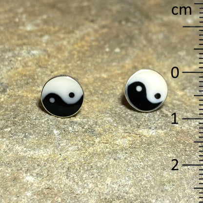 Yin Yang Stud Earrings