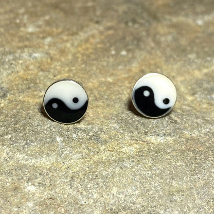 Yin Yang Stud Earrings