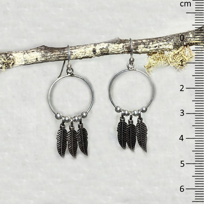 Sterling Silver Dream Catcher Earrings