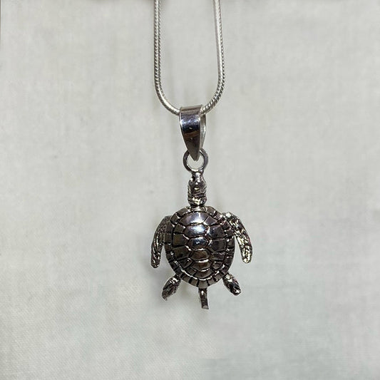 Sterling Silver Turtle Pendant