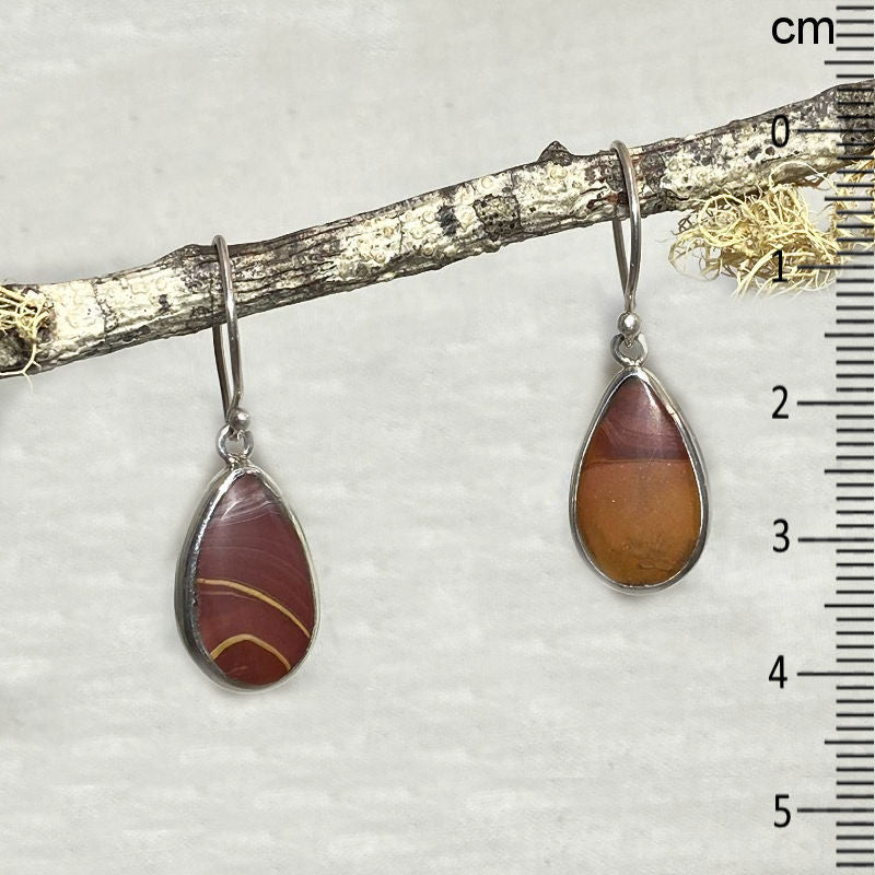 Teardrop Mookaite Jasper Earrings