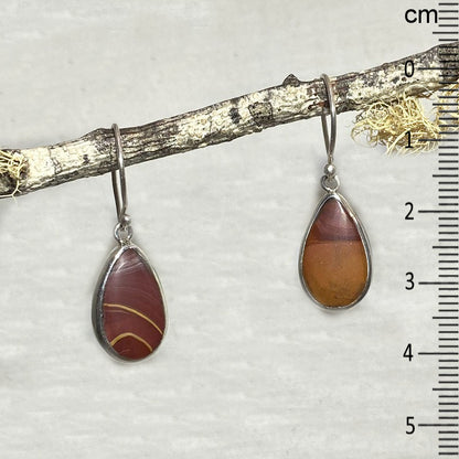 Teardrop Mookaite Jasper Earrings