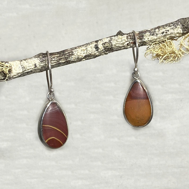 Teardrop Mookaite Jasper Earrings