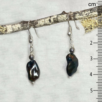 Freeform Keshi Pearl Earrings