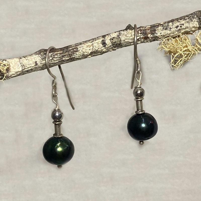 Round Tahitian Pearl Earrings