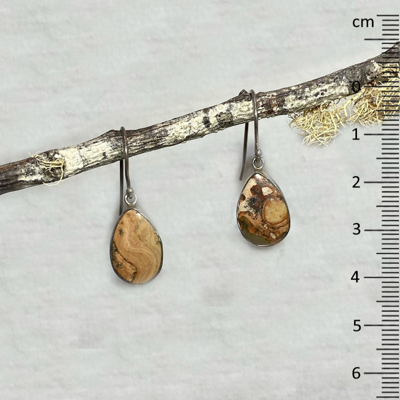 Teardrop Leopardite Earrings
