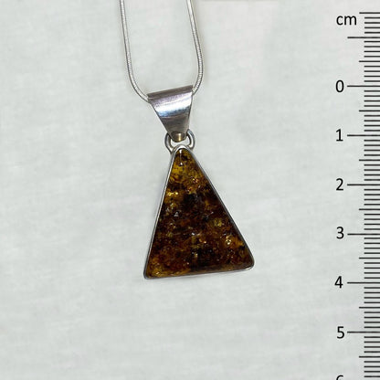 Triangle Amber Pendant