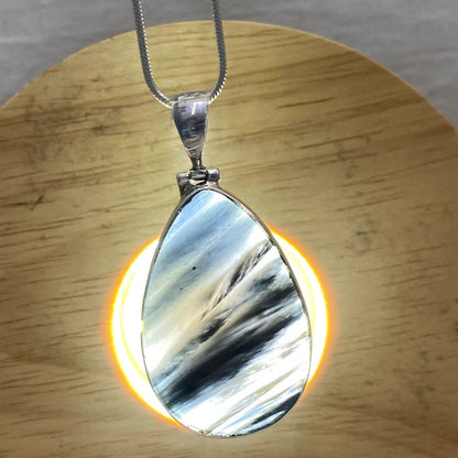Teardrop Black Obsidian Pendant