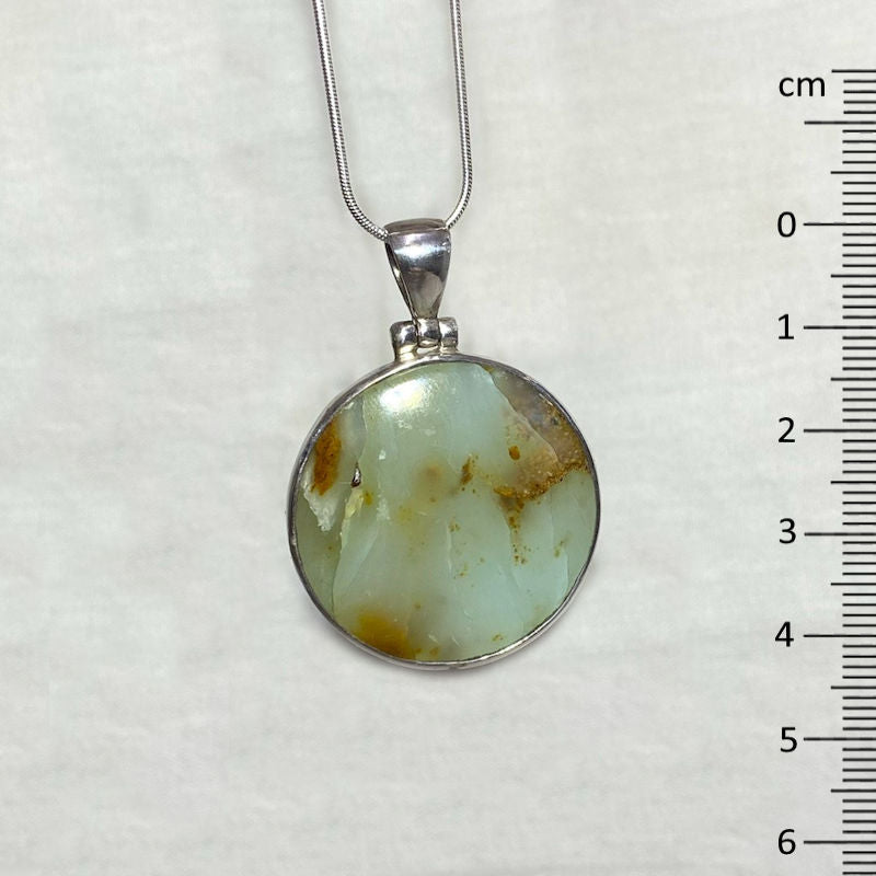 Round Andean Opal Pendant