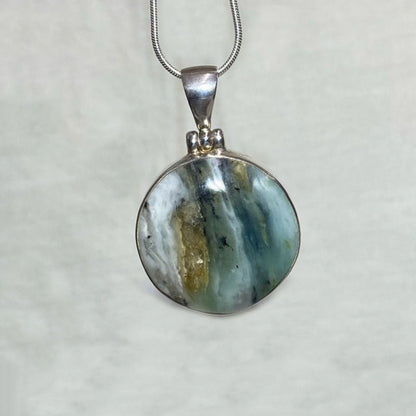 Round Andean Opal Pendant