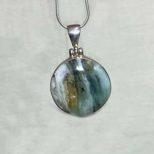 Round Andean Opal Pendant