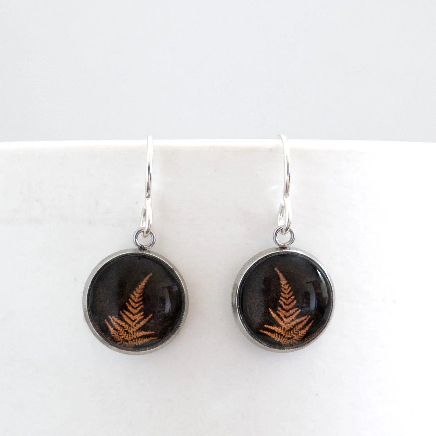 Myrtle & Me Fern Bronze - Drop Earrings