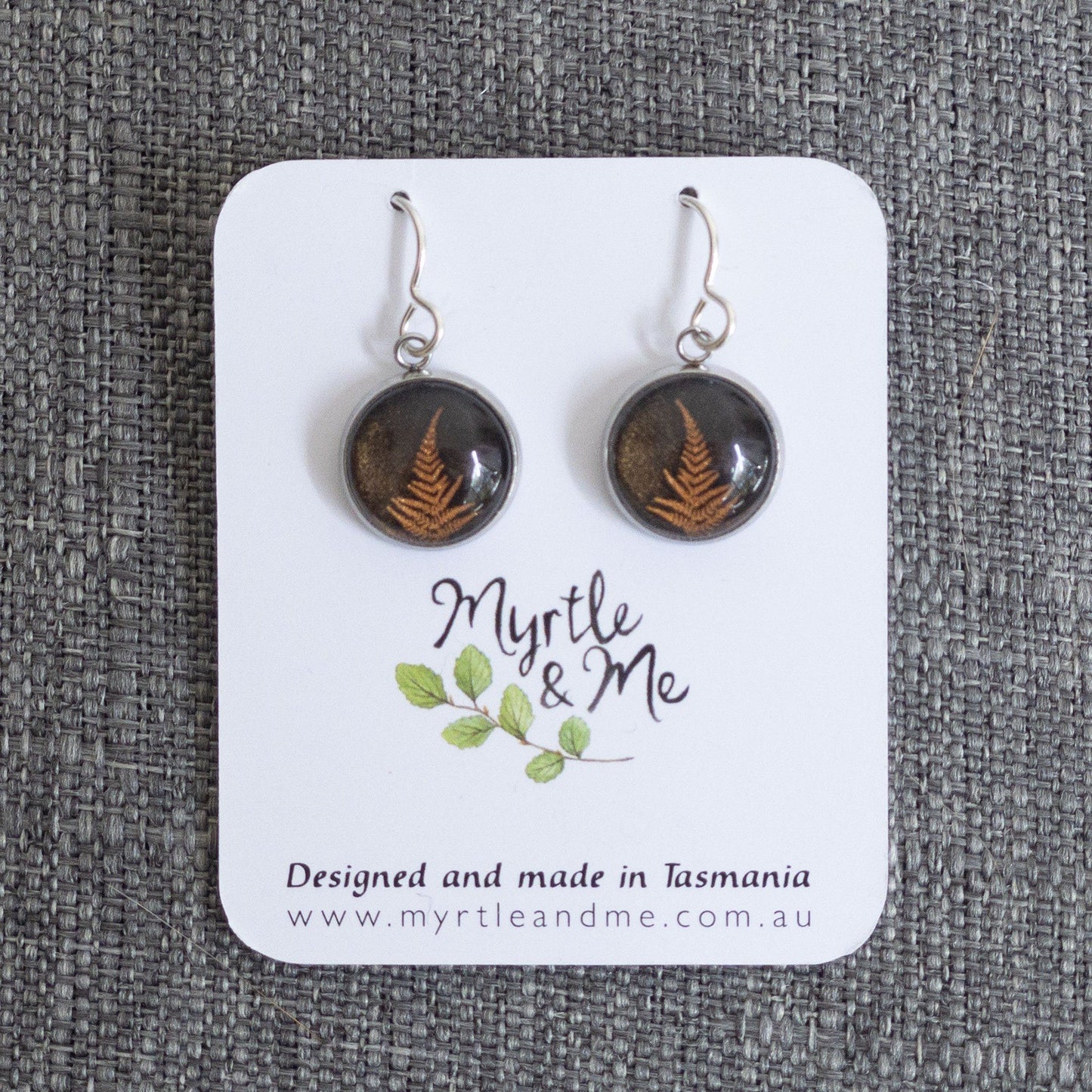 Myrtle & Me Fern Bronze - Drop Earrings