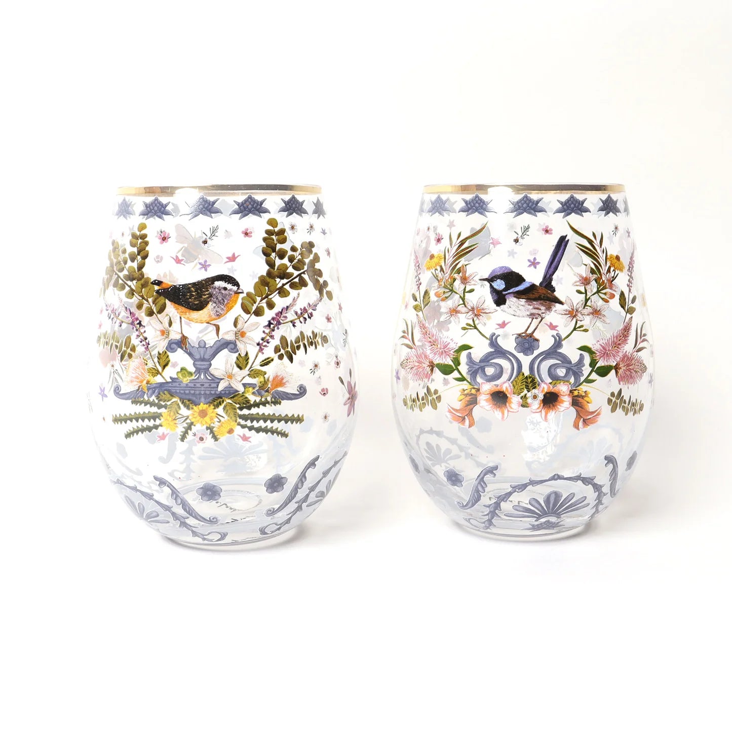 Enchanted Garden Glass Tumblers (Set of 2)