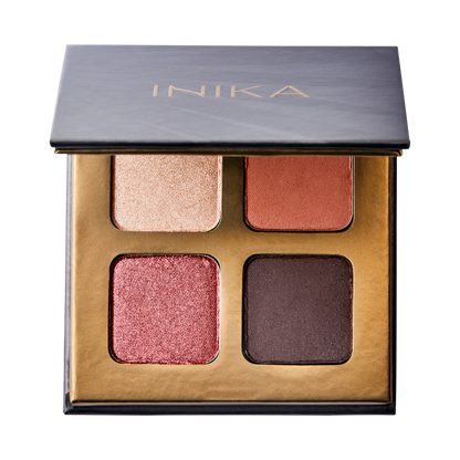 INIKA Organic Quad Eyeshadow Palette Flowers